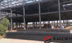 上海钢筋桁架楼承板TD3-80施工现场